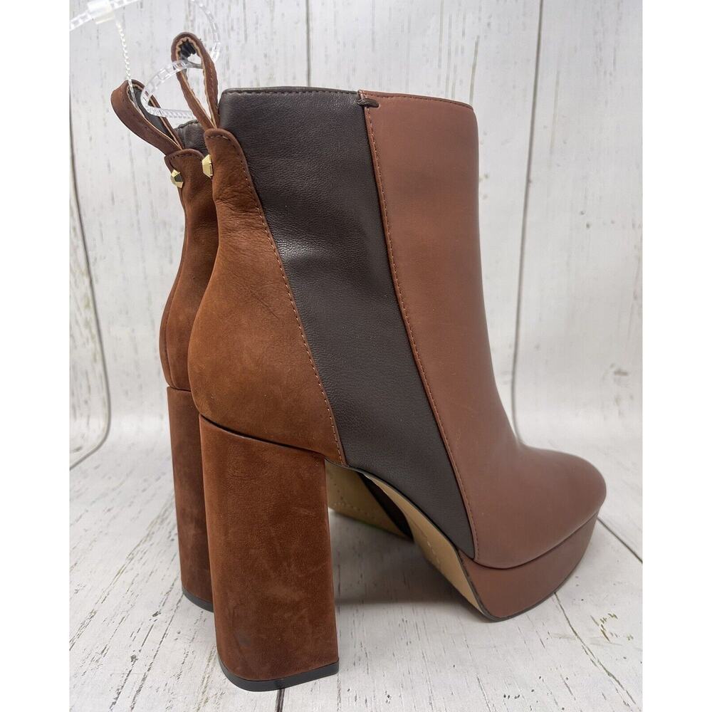 Vince Camuto Gripaula Boots Womens Size 9.5 Brown Side Zip Booties MRSP $129 - Picture 5 of 14